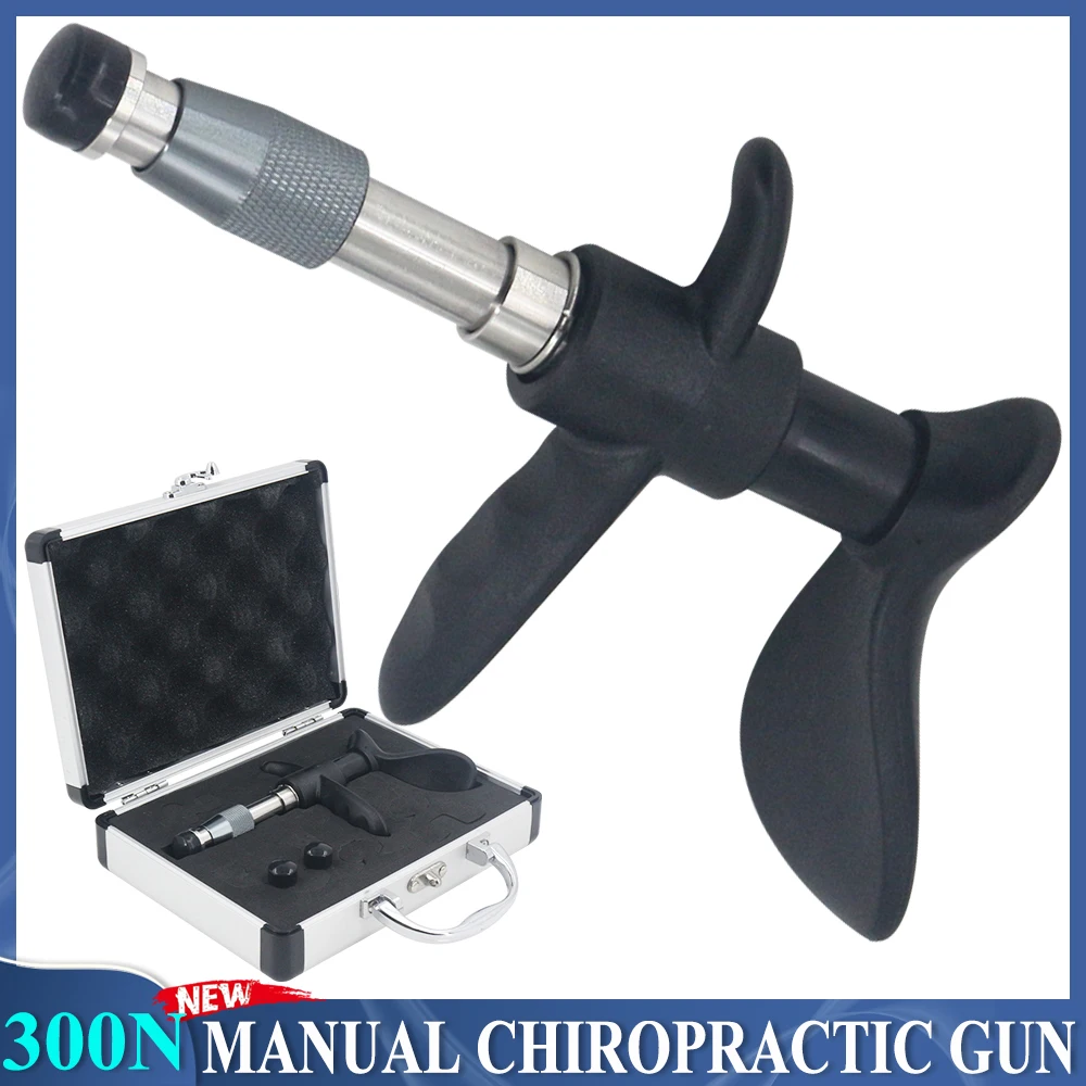 

300N Manual Chiropractic Gun Massager Adjusting Therapy Adjustable Spine Adjustment Correction Tools Massage Health Manual Gun