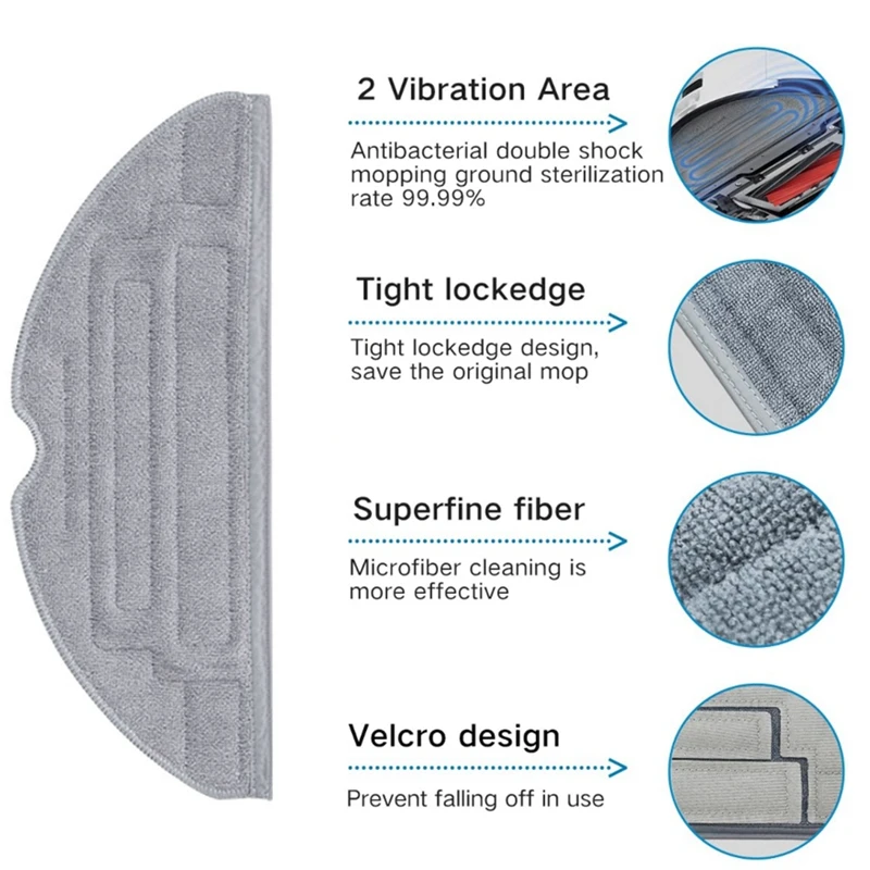 

Replacement Kit For Roborock S8 S8 Pro Ultra S8+Robot Vacuum Main Side Brushes Mop Cloths Filters Dust Bags