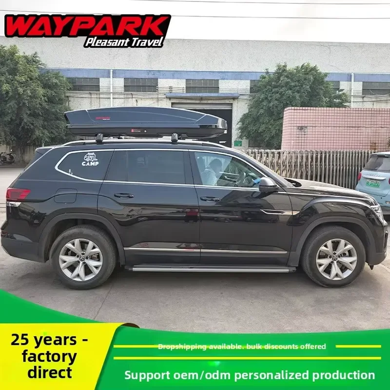 Hard Plastic OLIVER Fit Car Roof Box Large Capacity 900L SUV Roof Luggage Carrier No Opening Customization Wholesale