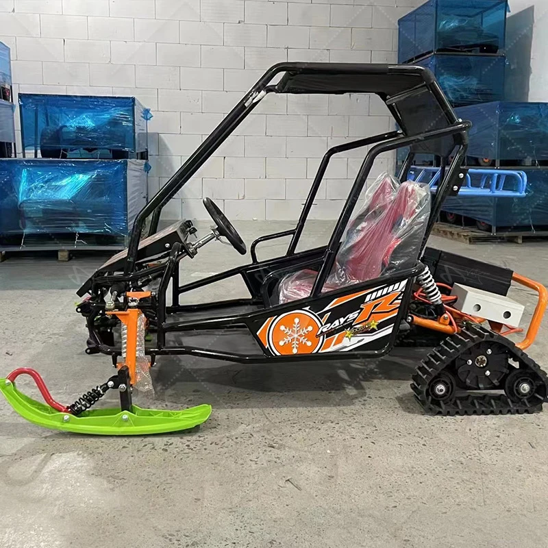 Certificato CE economico di buona qualità Motoslitta per bambini Motoslitta Catena per bambini Go Kart da corsa elettrico professionale alimentato a gas