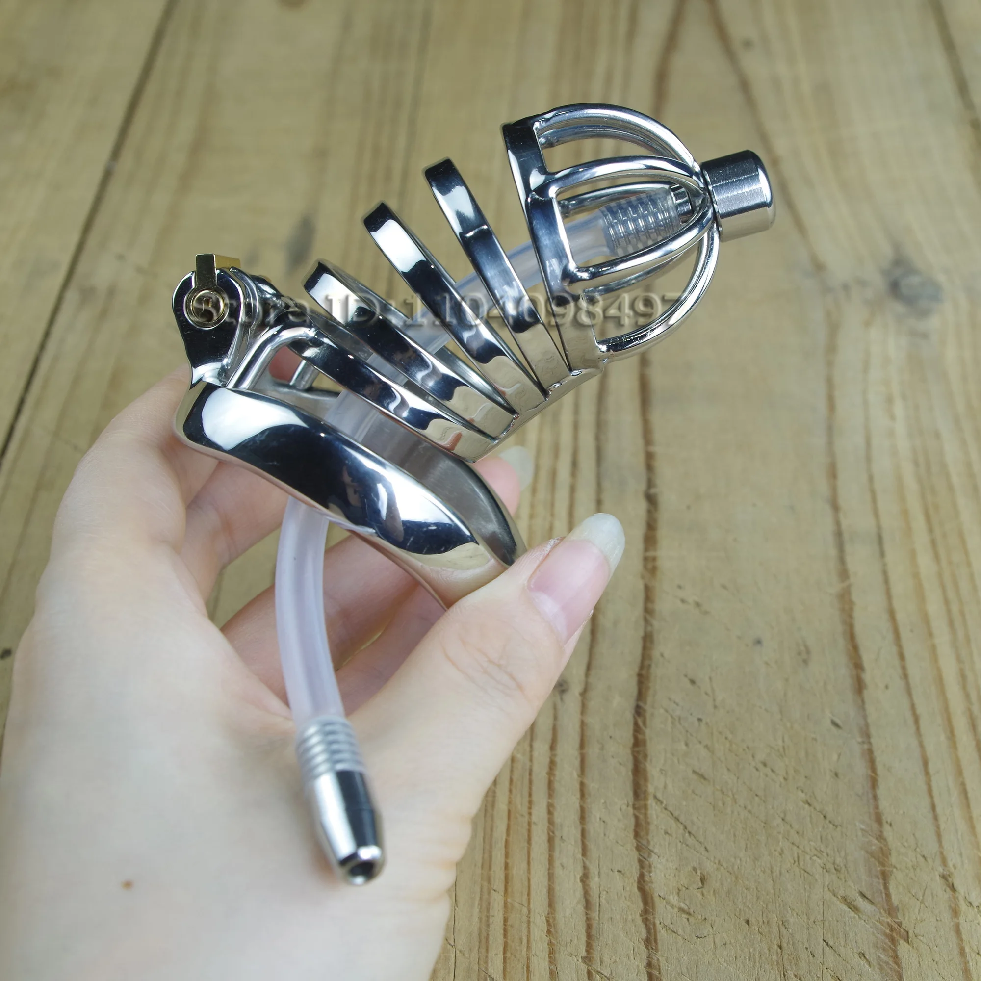 Long Chastity Cage With Urethral Tube Stainless Steel Penis Secure Cage Male Chastity Device