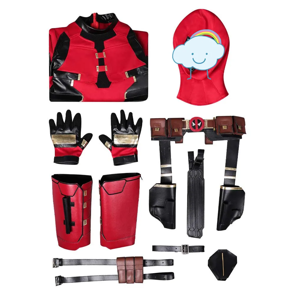 Death Cosplay Boys Villain Fantasia Kids Fantasy Pool Wade Disguise Costume Jumpsuit Mask Outfits Halloween Carnival Party Suit view 6