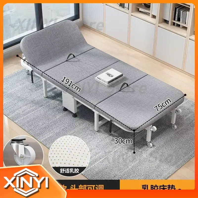 Rollaway Bed for Office Siesta Portable Folding Single Guest Bed for Home Small Space Camping Travel Space Saving Foldable