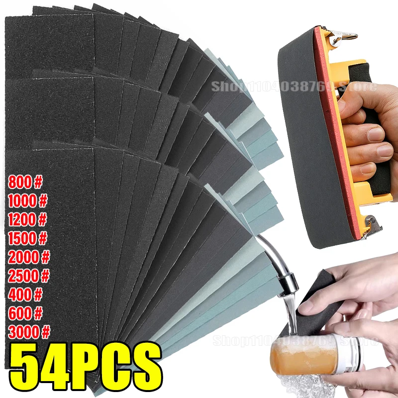 

18pcs/Set Sandpaper Grit Wet / Dry Sanding Paper Abrasive Polishing Tools for Cleaning of Water Purifier Woodworking Sandpapers