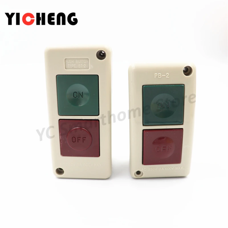Control motor machine start stop button box button switch PB-2 BT-2