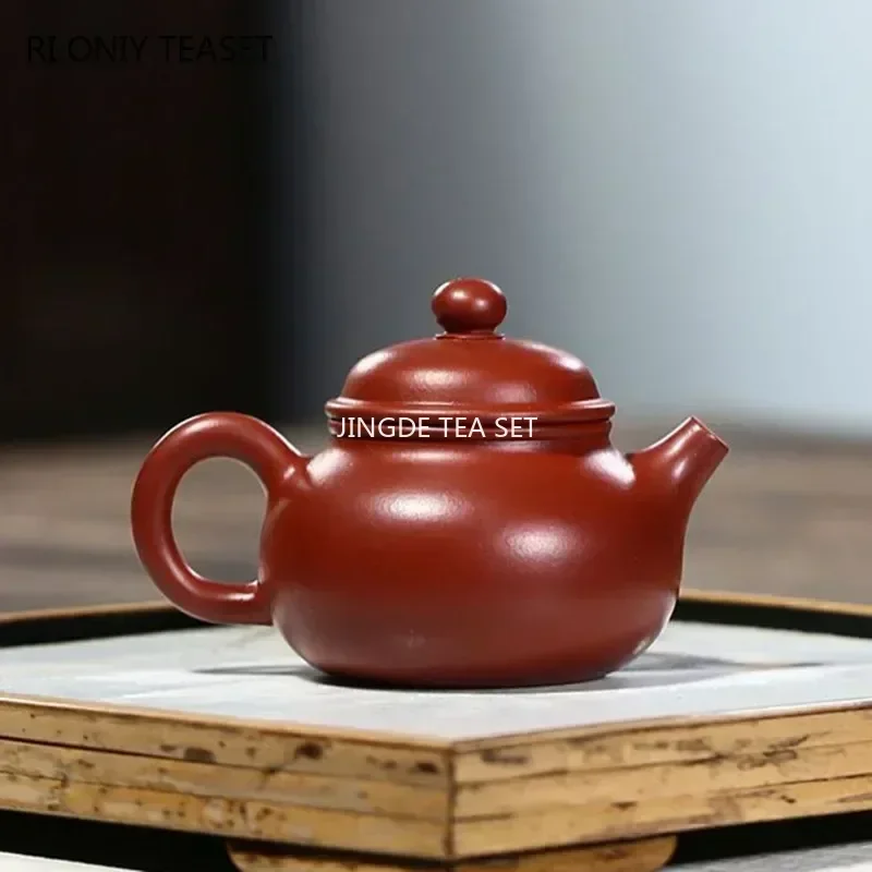 80ml Authentic Yixing Purple Clay Teapots Small Capacity Famous Handmade Tea Pot Beauty Kettle Chinese Zisha Tea Set Gifts