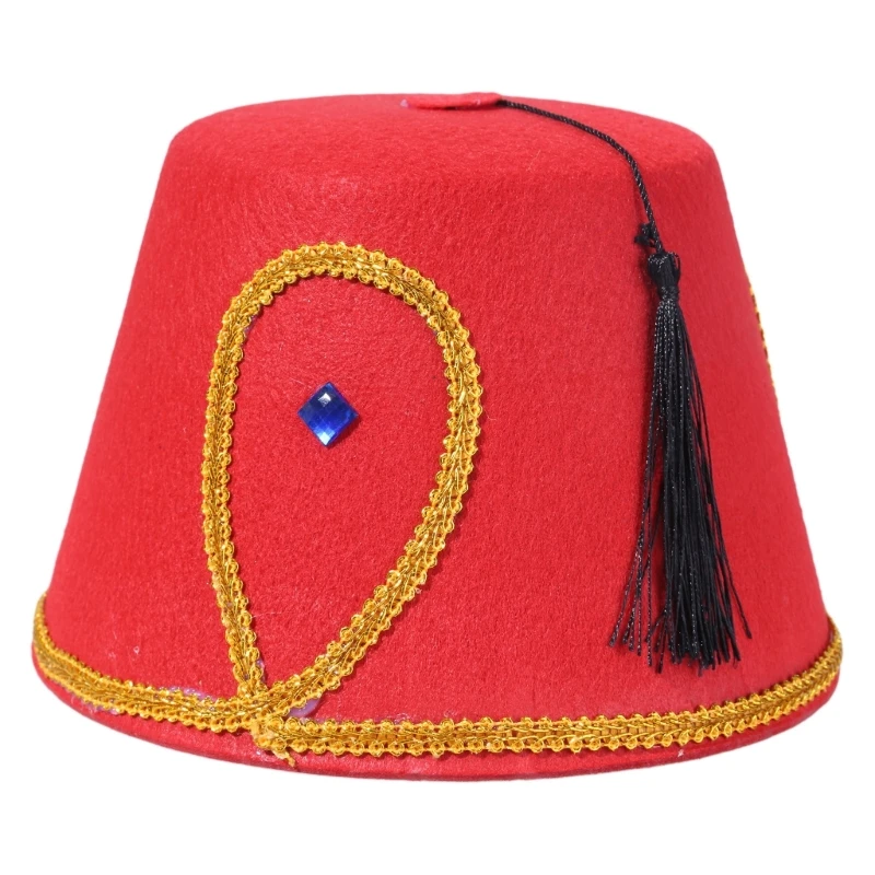 Stylish Fez Hat Versatile Turkish and Moroccan Fashion Statement Tarboosh Dropship