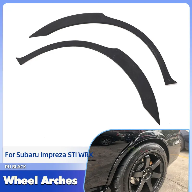 

Для Subaru Impreza STI WRX 2002-2009 автомобильные задние колеса, расширители крыльев, отделка из искусственной кожи, черные молдинги для колесных арок, склад США
