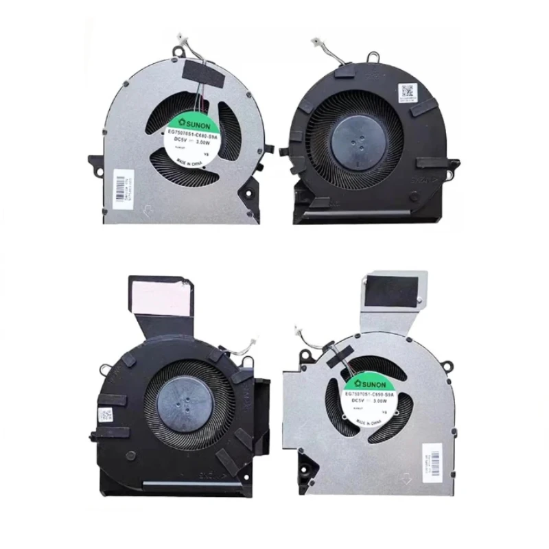 

For OMEN 7/8 16-B 16-C New Genuine Laptop Cooler CPU GPU Cooling Fan TPN-Q265 TPN-Q267