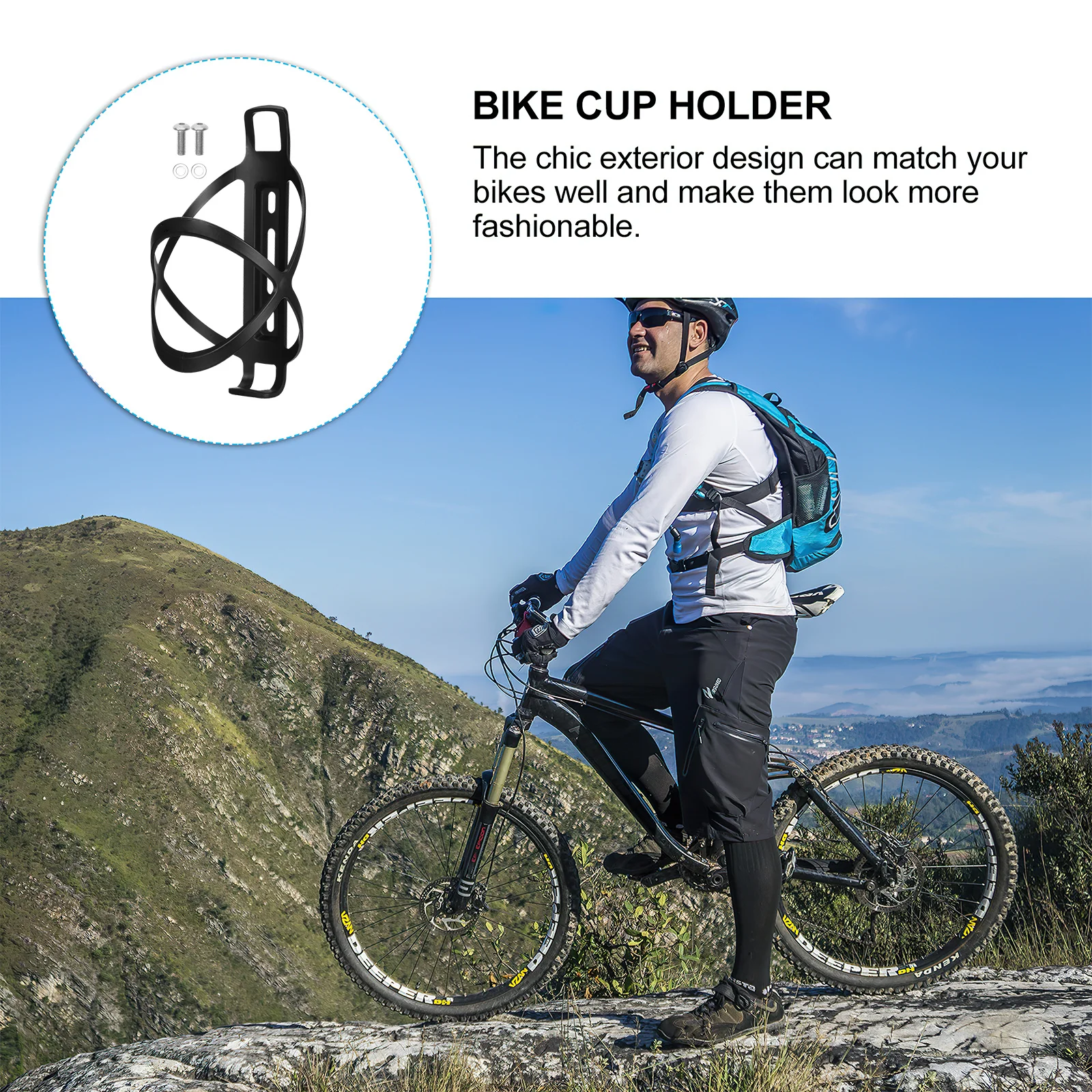 1 pc Bike Water Bottle Rack Lightweight Durable Portable Holder For Road Mountain Cycling Black Carbon Fiber Compatible