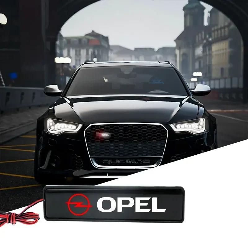 

Автомобильный декоративный светильник, передняя крышка, светодиодный значок, декоративный значок Opel Insignia Astra H G J Antara Vectra Vivaro Corsa d Zafira