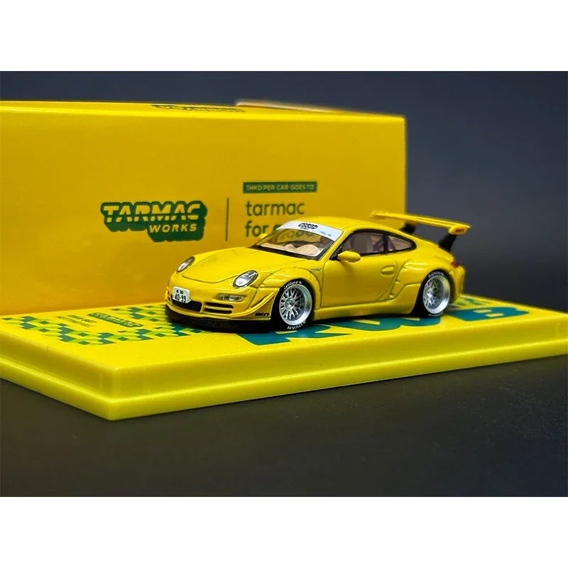 Tw 1:64 rwb 997 notting Hügel Druckguss Diorama Auto Modell Sammlung Miniatur Spielzeug Asphalt arbeitet