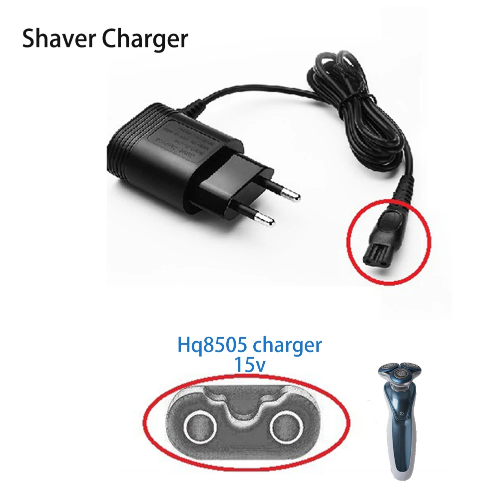 15V 5.4W Razor USB Charger Cable for Philips Electric Shaver HQ8505/6070/6075/6095 EU Plug Power Adapter Cable