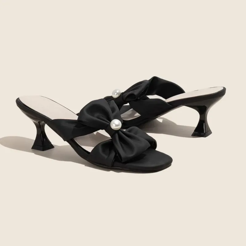 Fine Heeled Classic Design, Elegant and Sexy Style for Women, High Comfort, Suitable for Various Occasions, Fine Heeled Slippers