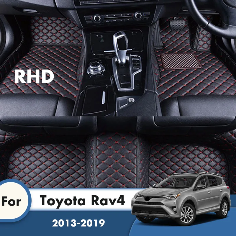 

RHD Car Floor Mats Rugs For Toyota RAV4 Rav 4 IV XA40 2019 2018 2017 2016 2015 2014 2013 Carpets Auto Accessories Interior Cover