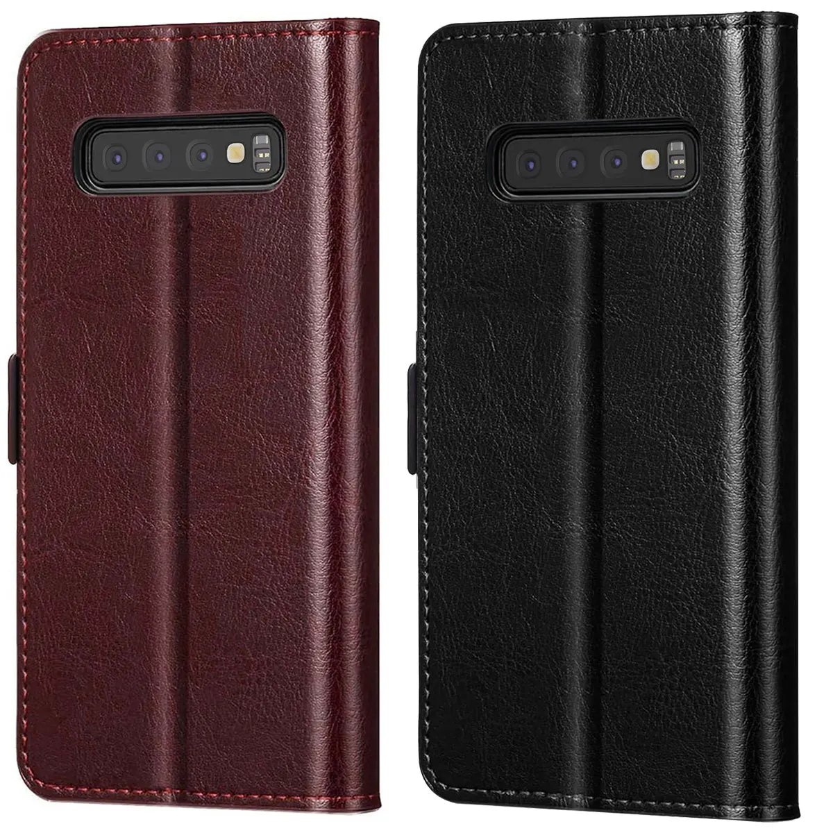 

For Samsung Galaxy S10 S10 Plus S10e Phone Leather Case Shockproof Wallet Card Slot Flip Stand Holder Cover
