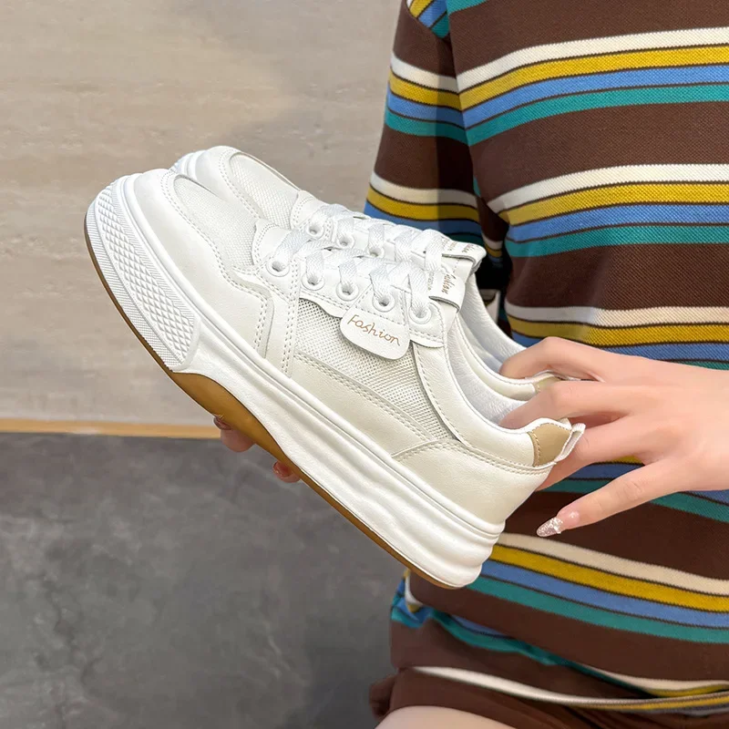 New sponge cake shoes, women's thick sole lightweight, casual sports shoes for women