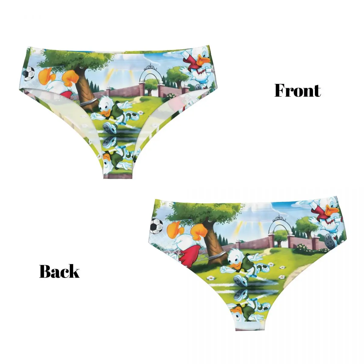 مخصص دونالد داك كاريكاتير مانغا سراويل قصيرة النساء ملابس داخلية جيدة التهوية