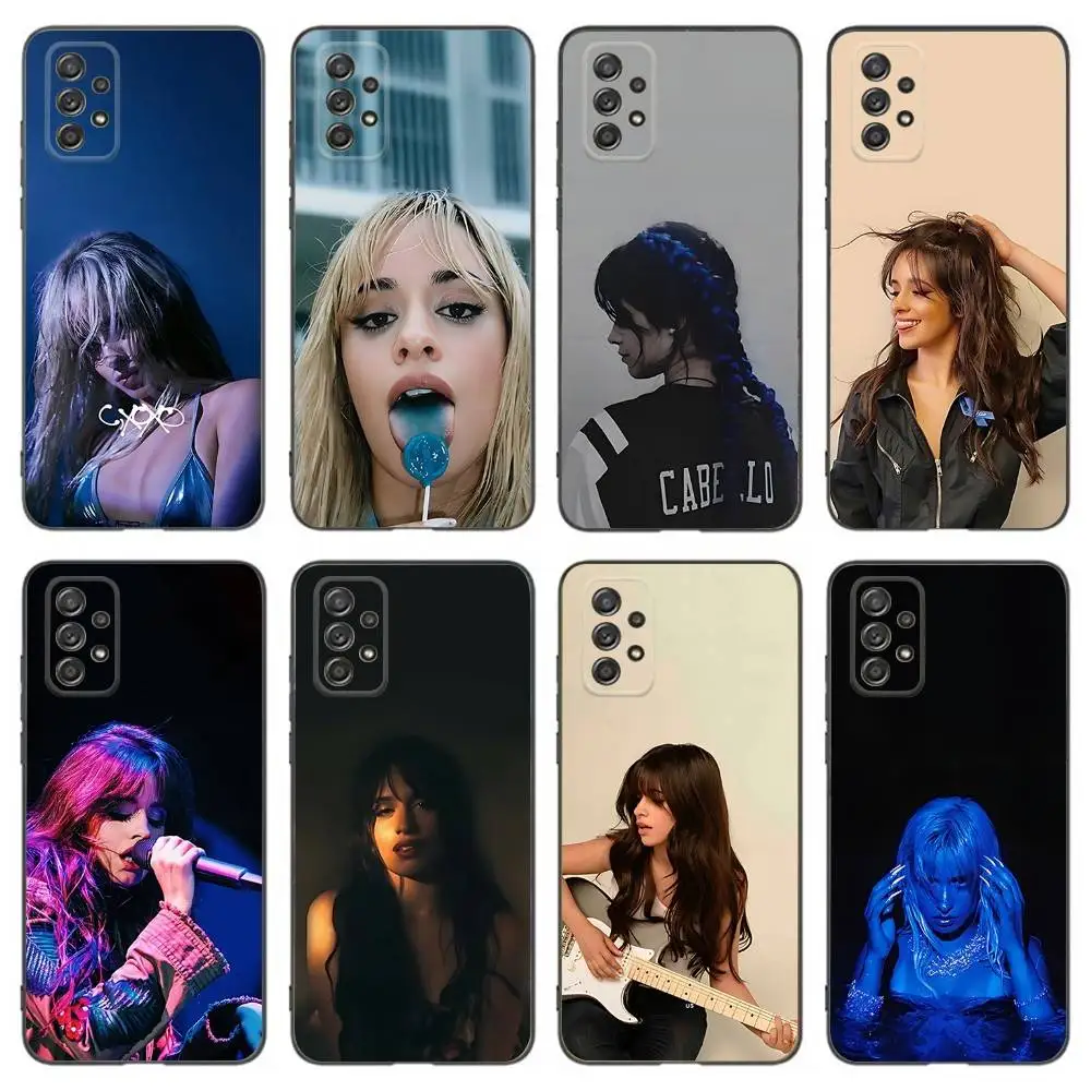 

C-Camila Singer C-Cabello Phone Case For Samsung Galaxy A 91,80,73,72,53,52,51,22,5G,Plus,J,Note Soft Black Cover