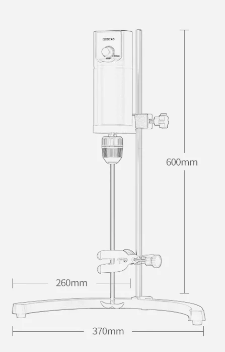 LC-ES-120SH Cantilevered Constant Speed Electric Stirrer Laboratory Mixer Small High-speed Precision Mechanical Mixer.