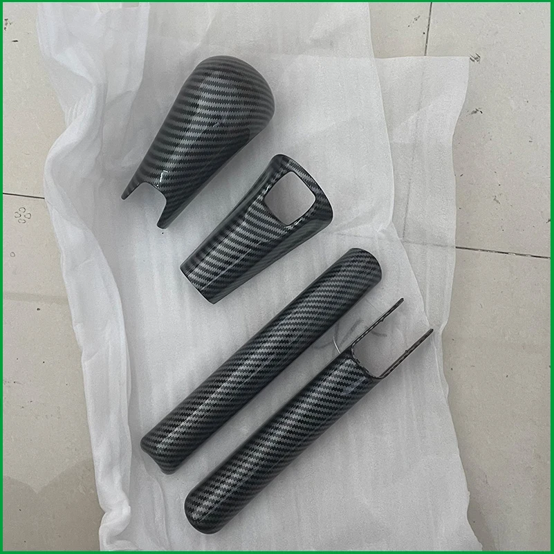 

Car Styling For Honda Jazz Fit AT 2015-2018 Gear Shift Knob Handbrake Cover Trim Decorative Strips Auto Parts Accessories