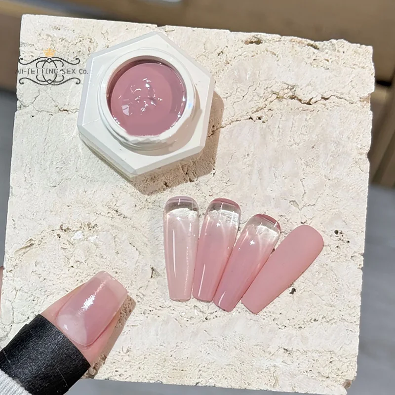 2/3/5 グラム六角ネイルパッティングジェルジャーフリップカバーマニキュアホルダーケース包装箱マニキュアオーガナイザー化粧品容器