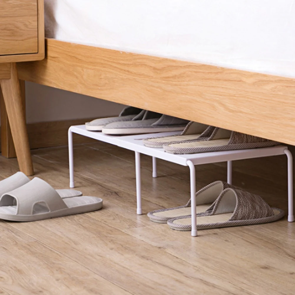 

Grey Plastic Layered Rack Space Saving Kitchen Shelving Household Shoe Organizer Storage Rack For Closet Floor Dormitory