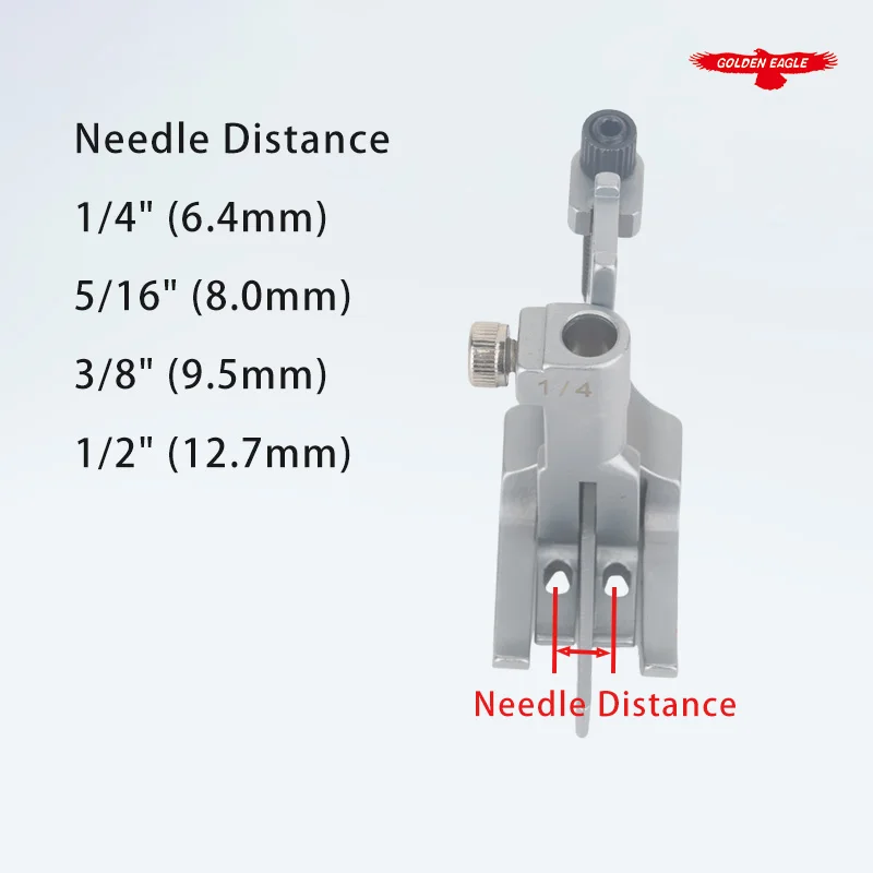 KP1560 Walking Foot With Center Guide Fit Double Needle Sewing Machine Consew 369RB JUKI LU-1560 LU-2810 Typical GC20606 20618