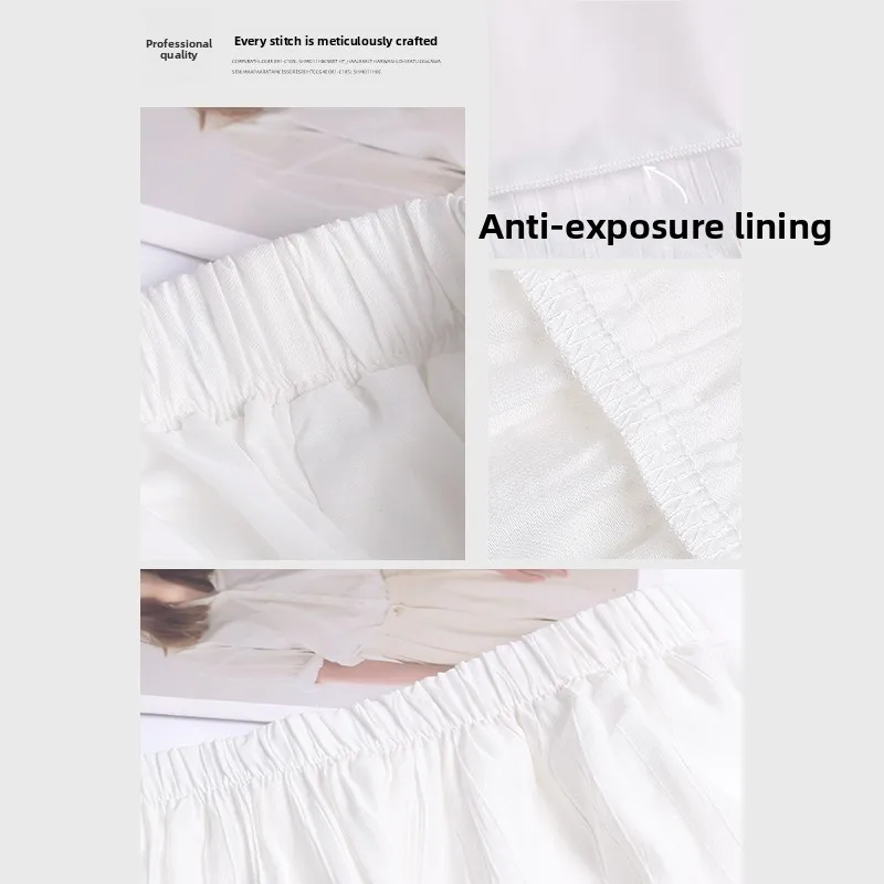 Falda midi pada de flor de pera para mujer, moda de primavera, cintura media, línea A, ajuste están, pliegues prensados...
