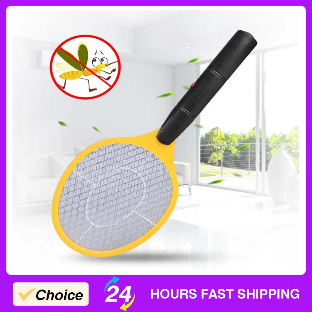 Cordless Electric Mosquito Swatter Fly Swatter Battery Operated Three Layer Large Net Surface Mosquito Killer For Home Use view 4