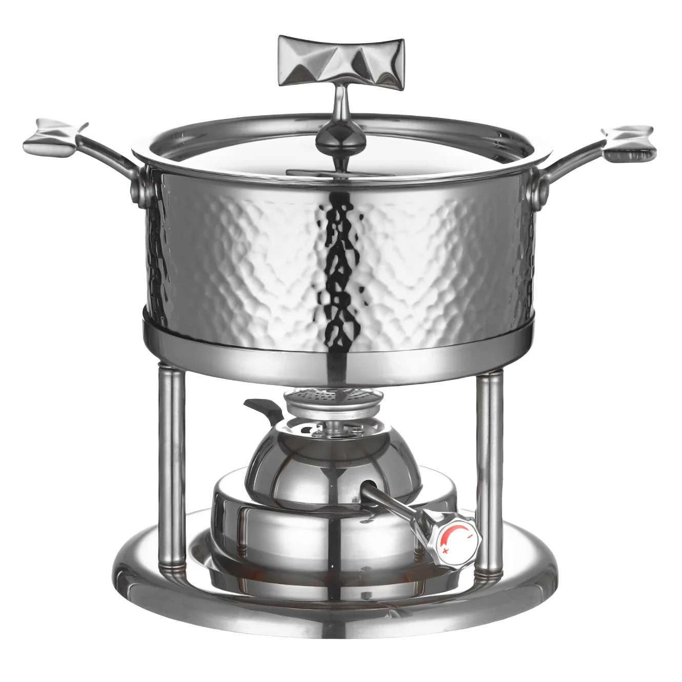

Indoor and Outdoor Hotpot Cooking Pots Stainless Steel / Gold Personal Hot Pot