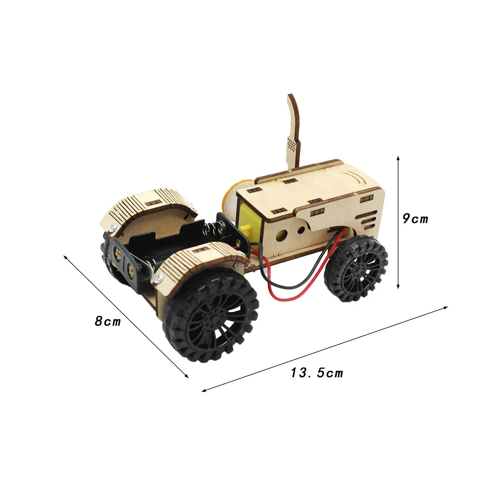 Juguete inteligente de desarrollo de Tractor, Kits de experimentos científicos hechos a mano de madera, modelos científicos para niños, regalos de cumpleaños para niños