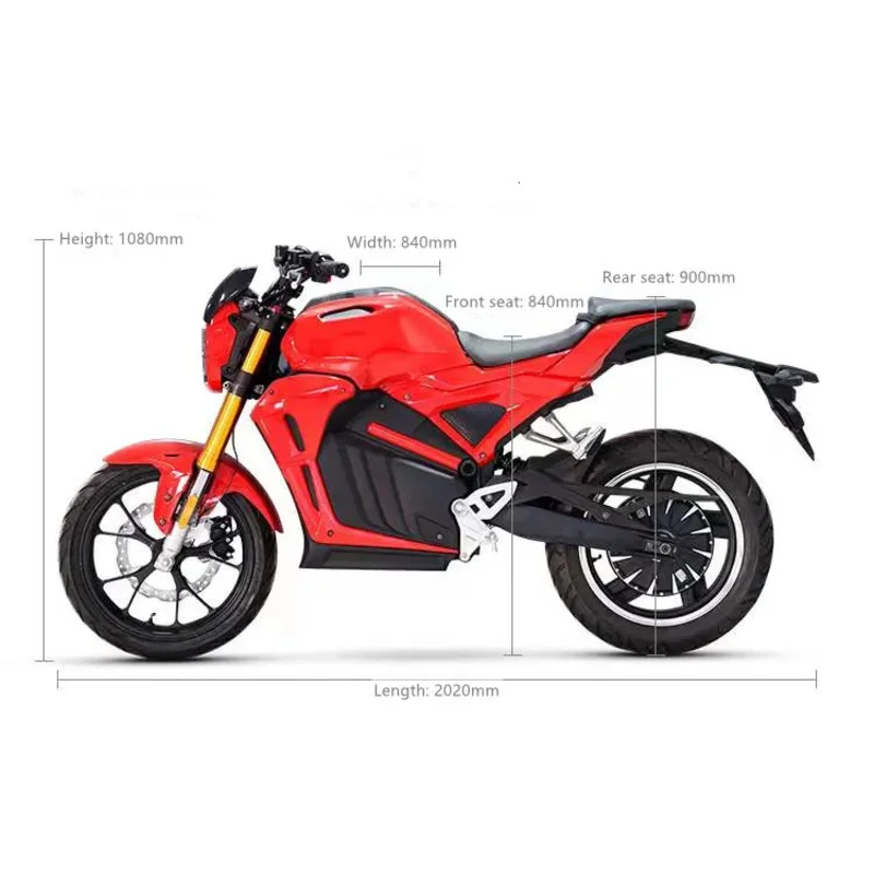 رائجة البيع 2000 واط 3000 واط 5000 واط 17 بوصة Poweul التنقل جودة عالية 2 عجلة 72v60ah بطارية ليثيوم دراجة نارية دراجة نارية كهربائية #5