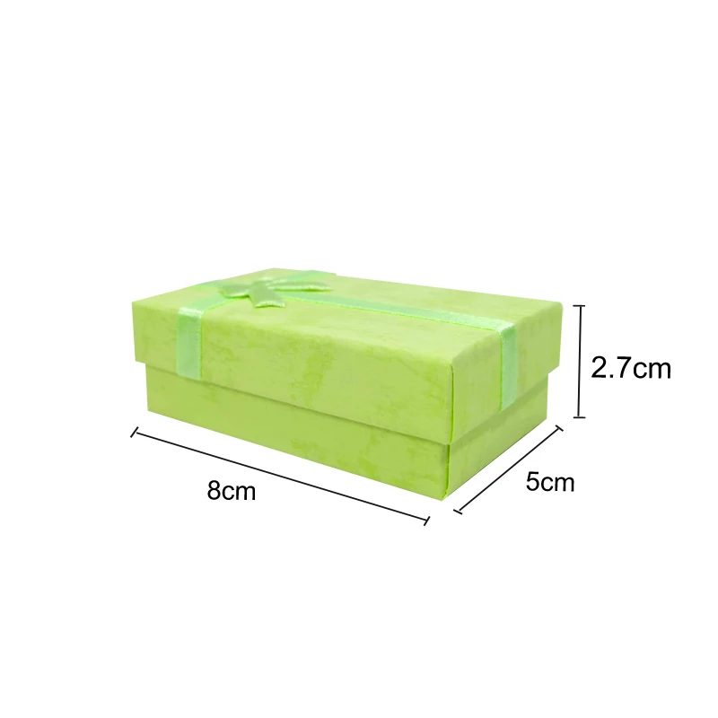 12 Stück/Set Ring- und Halsketten-Set in verschiedenen Farben, Schmuckbox, Halsketten-Etui, Ohrringhalter, 5*8 cm, Geschenkverpackung – Detail 8