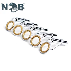 NGB 5PCS DIY Fishing Rod Guide Top Tip Stainless Steel Ceramic Rings Rock Rod Fishing Accessories