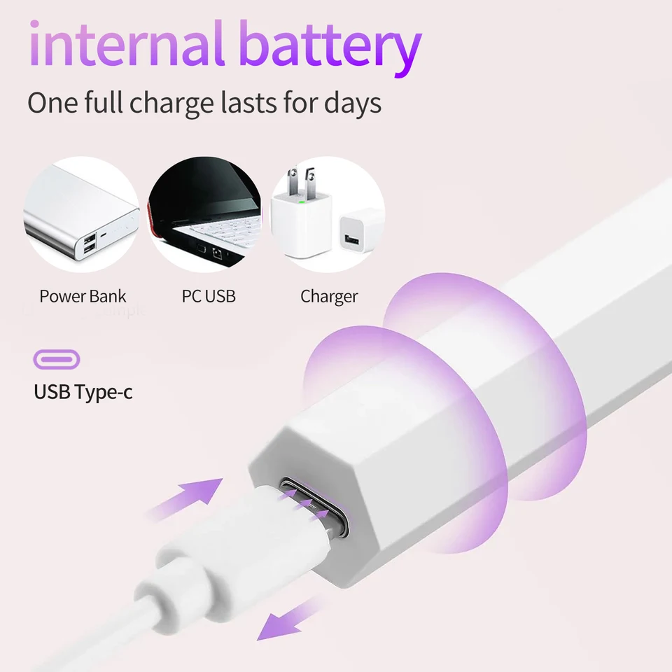 Luz UV portátil para uñas de gel, mini, recargable, inalámbrica, para curado rápido 3