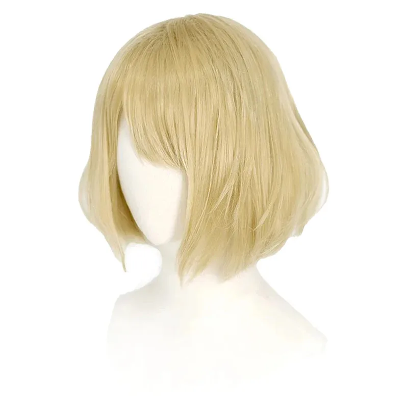 Game Biohazard Resistant 4 Ashley Graham Cosplay Wig Costume Heat Synthetic Hair Halloween Carnival Disguise Suits Accessories