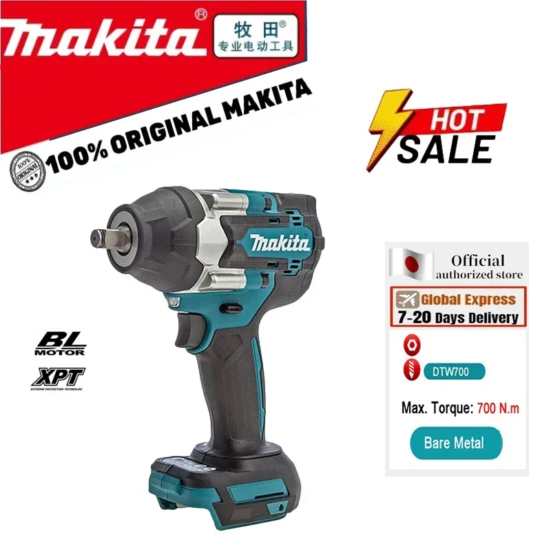 

Makita Cordless Impact Wrench Brushless Motor Variable Speed Electric Wrench High Effieiency Durable DTW700