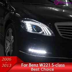 Car Lights for W221 2006-2013 S Class LED Auto Headlight Assembly Upgrade W222 Maybach Style Design Signal Lamp Accessories