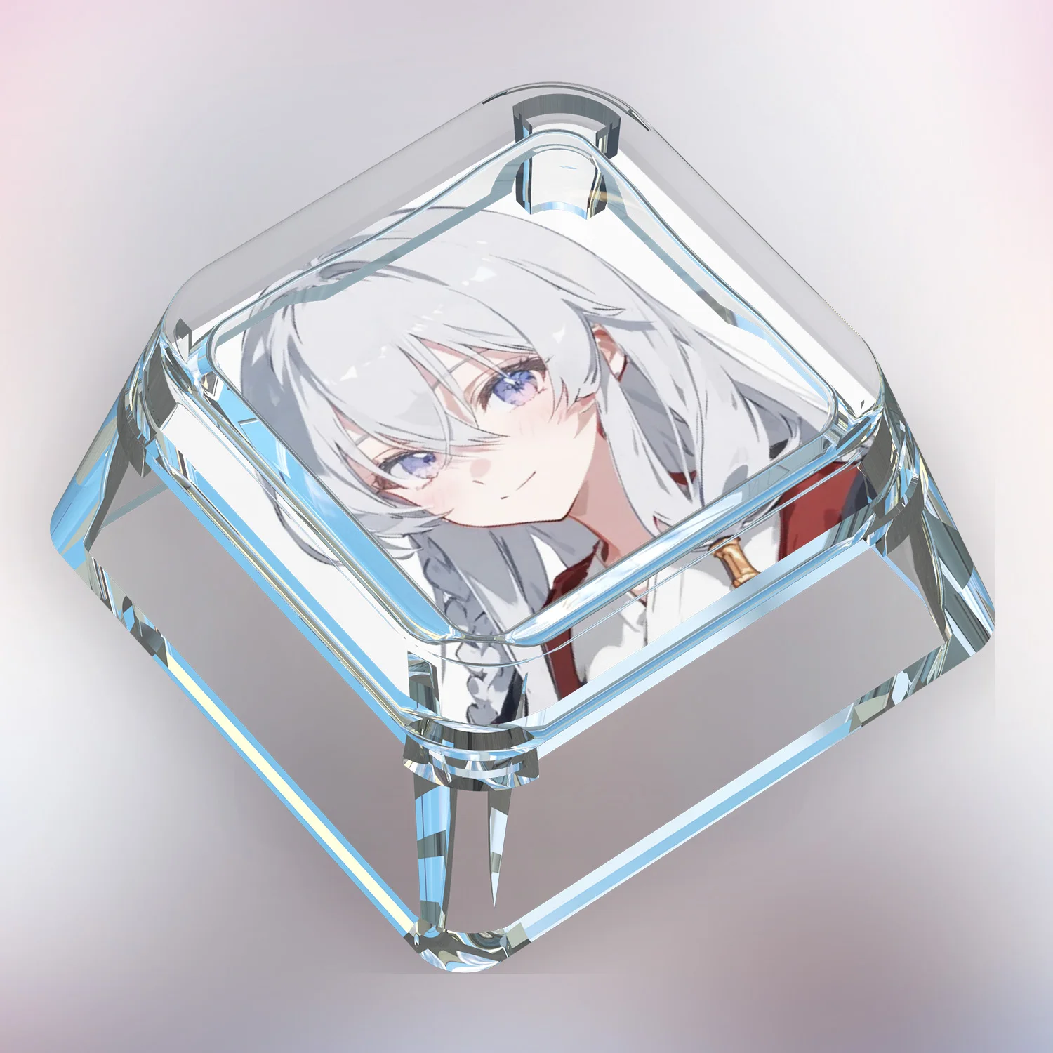 جديد الكرتون Elaina لطيف لوحة المفاتيح الميكانيكية Keycap Elaina عبر محور لوحة المفاتيح الميكانيكية شفافة نقل الضوء Keycap