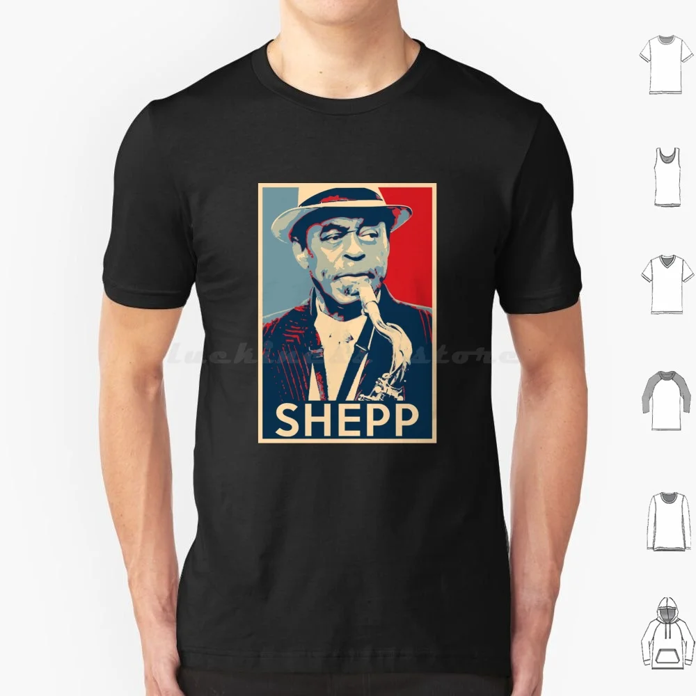 Archie Shepp Hope Poster-Greats Of Contemporary African American Instrumental Music T Shirt Big Size 100% Cotton Music Jazz