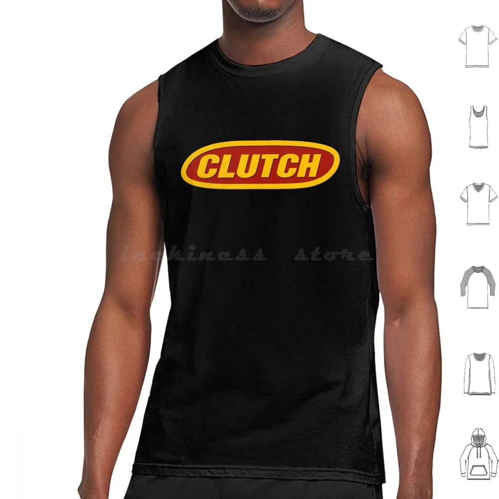 

Clutch Tank Tops Print Cotton Blast Tyrant Logo Tour Hits Songs Albums Album Cover Band Band Band Logo Band Earth Rocker
