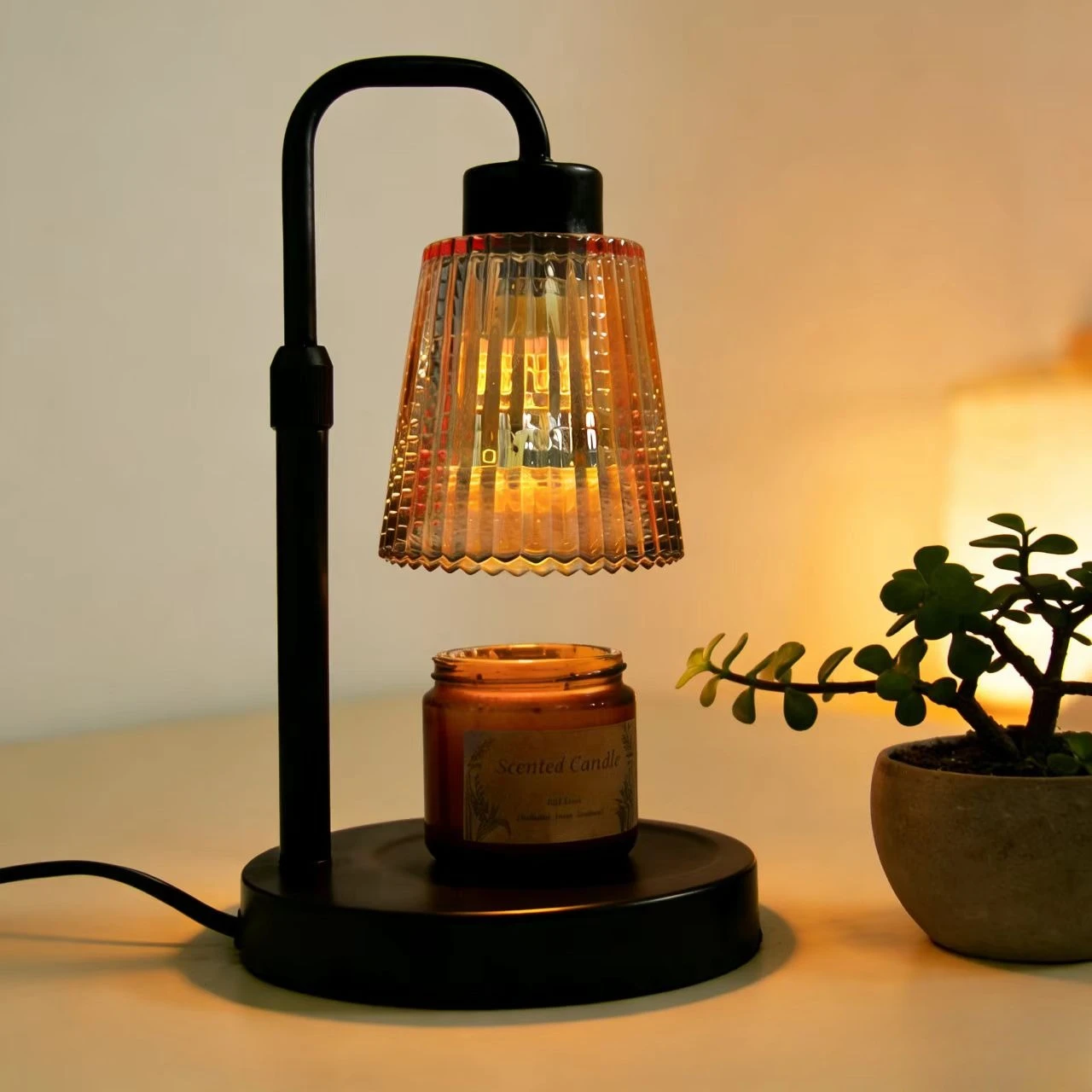Home Decoration Candle Wax Lamp To Create A Warm Atmosphere Emitting A Charming Aroma Smoke-free Safe Timing Function.