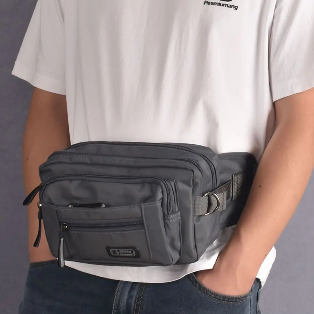 

Leisure Multi Layer Waist Bag Large Capacity Zipper Sport Chest Bag Crossbody Bag Coin Purse Fanny Pack Boys