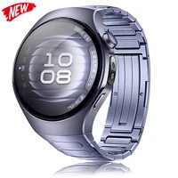 Correa de titanio de lujo Original para Huawei Watch 5, correa de Metal sin huecos de 46MM para Huawei Watch 5, correa de liberación rápida de negocios de 42mm