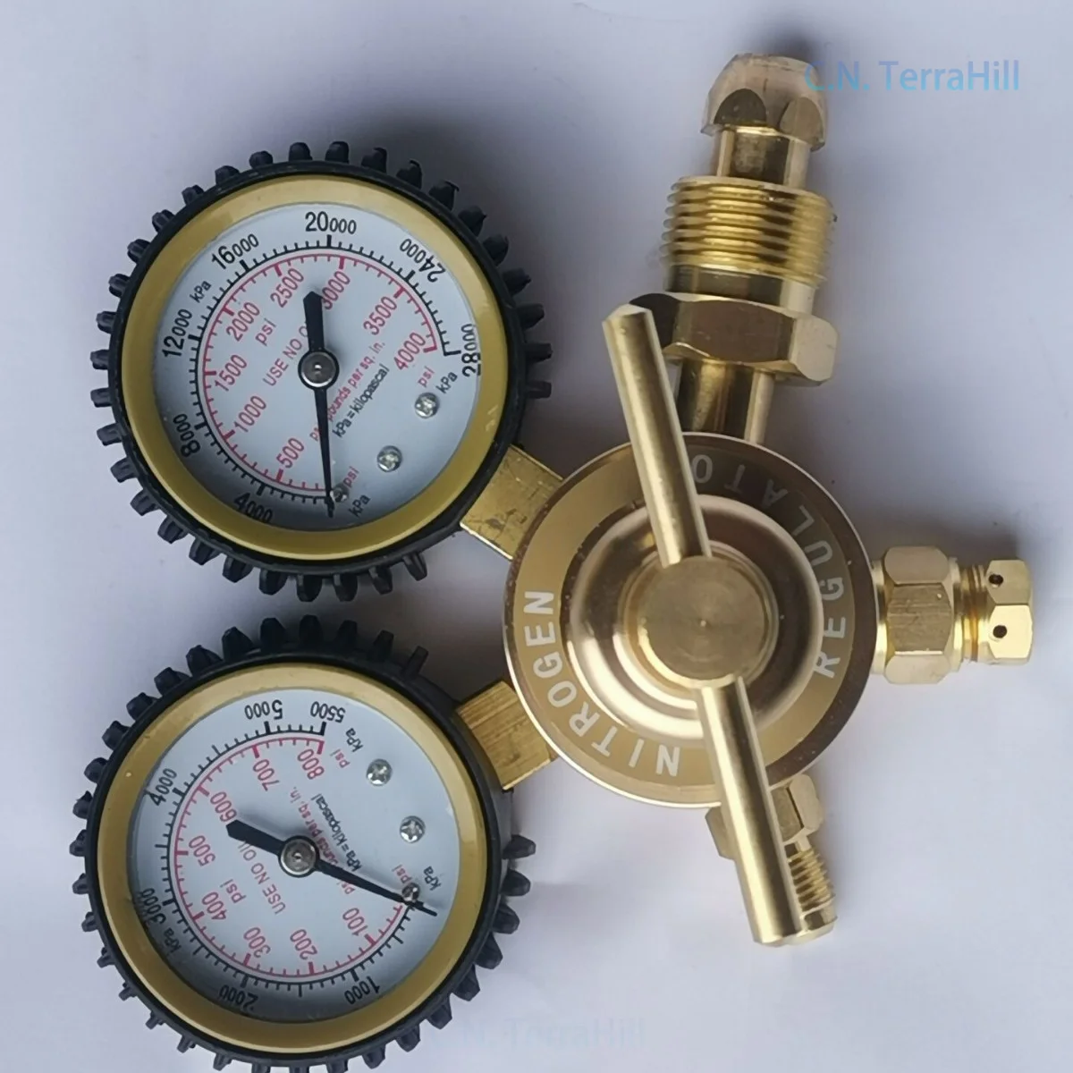 CGA580 Nitrogen Pressure Regulator Full Copper 800psi 600psi High Pressure Gas Regulator for Welding and Industrial Use