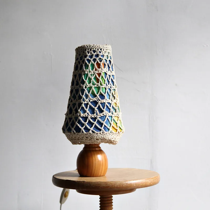 

Medieval color handmade rope table lamp