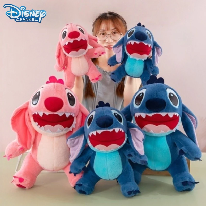 

30-60CM Stitch Disney Plushies Cartoon Anime Peluche Sleeping Pillow Kawaii Comfortable Soft Doll Ornament Children's Toys Gift