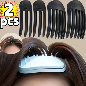 3/6 zähne Flauschigen Haarnadel Curling Pony Clips Faul Wind Sculpting Kämme Frauen Curling Feste Form Clips Hochgewölbte Styling Werkzeuge