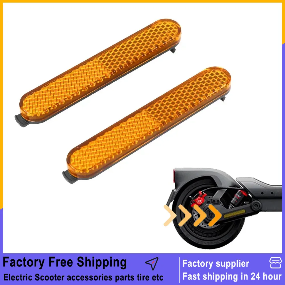 Capa refletora para garfo traseiro, para segway ninebot max g3 f3 f3 pro scooter elétrica, refletor lateral traseiro, peças de reposição